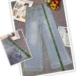 Spring New Trendy Designer Straight Wide Leg Flare Jeans, 255 Pieces, XS-2XL, Individual Pack With Hang Tag - Image 2