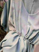 55 Pieces V Neck Ruffle Waisted Mid-sleeve Chiffon Blouse Clearance Bulk Stock - Image 2