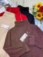 Winter New Brand Original High-neck Fleece Lined Core-spun Yarn Pullover Sweater | 169 Pieces | Bulk Clearance 10.6 CNY - Image 8