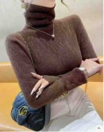 Winter New Brand Original High-neck Fleece Lined Core-spun Yarn Pullover Sweater | 169 Pieces | Bulk Clearance 10.6 CNY - Image 2