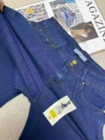 Spring New High Stretch American Style Loose Multi-button Straight Jeans | Around 100 Pcs Stock Clearance, 10.6 CNY All Clear - Image 3