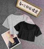 447 Pieces Women's Ice Silk Short Sleeve T-Shirts Clearance Wholesale Stock - Image 8