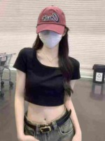 447 Pieces Women's Ice Silk Short Sleeve T-Shirts Clearance Wholesale Stock - Image 6