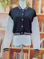 Women's Colorblock Sexy Spice Girl Baseball Jacket, Approx 1160 Pieces Bulk Stock for Wholesale Export - Image 7