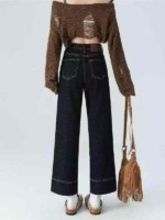 New Spring Summer Vintage Washed Cotton Narrow Straight Jeans 870PCS Bulk Stock Wholesale - Image 7