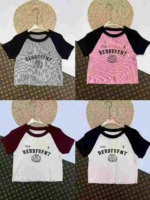 Clearance Wholesale Chinese Stock Cropped Knit Short Sleeve Tops - 2085 Pieces Total - Image 4