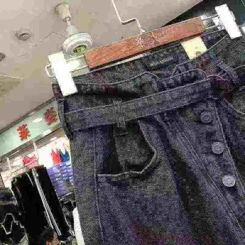 110 Pieces Plus Size Women Sizes S-5XL High Waist Loose BF Style Cropped Harem Dad Jeans Bulk Stock Clearance - Image 2