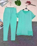 European & American Fashion Women's Split Short Sleeve Long Pants 2-Piece Set, 5 Colors, Around 118 Sets, Sizes S-3XL - Image 7