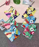 Wholesale Stock Lot Fashion Printed Short Sleeve T-Shirt & Shorts 2-Piece Set, 257 Sets, 3 Colors, Size S-2XL - Image 6