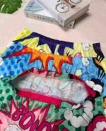 Wholesale Stock Lot Fashion Printed Short Sleeve T-Shirt & Shorts 2-Piece Set, 257 Sets, 3 Colors, Size S-2XL - Image 3