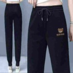 Spring New Trending Bear Loose Harem Elastic Waist Tapered Cotton Sweatpants, L-2XL, 175 Pieces, Bulk Clearance Wholesale - Image 8