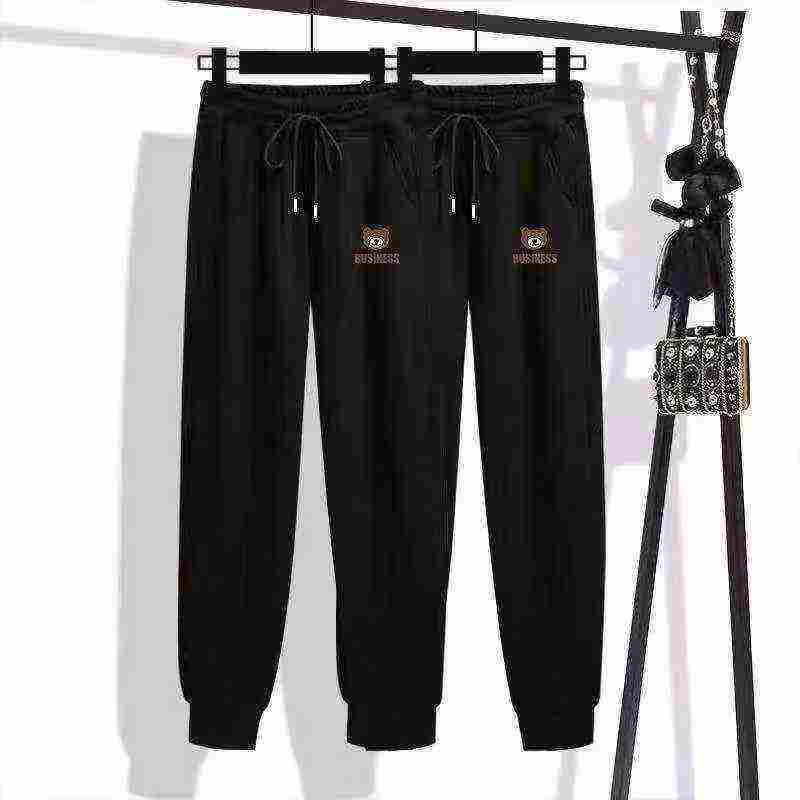 Spring New Trending Bear Loose Harem Elastic Waist Tapered Cotton Sweatpants, L-2XL, 175 Pieces, Bulk Clearance Wholesale - Image 2