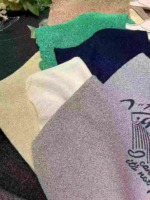 Summer New American Retro Color Block Drop Shoulder Printed Knit Short Sleeve T-Shirts, 372 Pieces Bulk Stock Clearance - Image 2