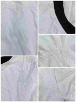 180 Pcs Contrast Color Pure Cotton Short Sleeve T-Shirts Bulk Wholesale Stock - Image 3