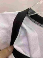 180 Pcs Contrast Color Pure Cotton Short Sleeve T-Shirts Bulk Wholesale Stock - Image 2