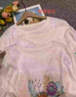 Summer Cool Quick Dry Tencel Printed Short Sleeve Tops, 2000 Pcs Chinese Clothing Stock Lots For Bulk Wholesale - Image 4