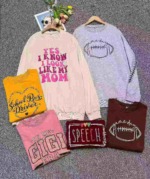 Assorted Men Women Loose Casual Long Sleeve Sweatshirts 70% Cotton S-3XL 14280 Pcs Bulk Stock Wholesale - Image 7
