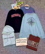 Assorted Men Women Loose Casual Long Sleeve Sweatshirts 70% Cotton S-3XL 14280 Pcs Bulk Stock Wholesale - Image 5