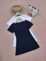 Clearance 82 Pieces Summer Side Slit Midi-length Short Sleeve Tops, 134 Size, Individual Packing - Image 8