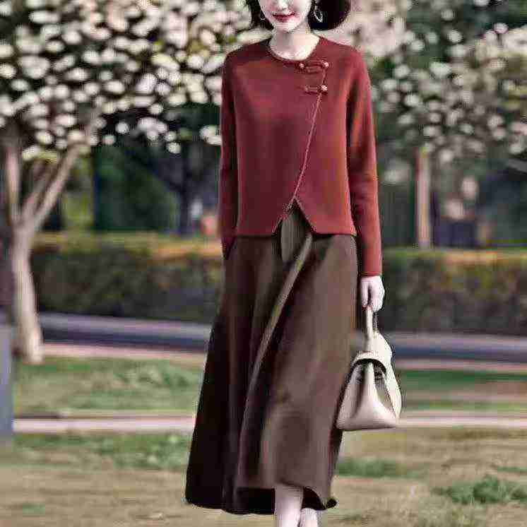 Clearance Stock: 115 Sets Chinese Style Irregular Top & Skirt Matching Set - Image 1