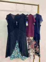 859 Pieces Floral Patchwork Linen Chiffon Dresses Wholesale Stock Lot - Image 7