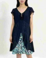 859 Pieces Floral Patchwork Linen Chiffon Dresses Wholesale Stock Lot - Image 5