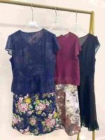 859 Pieces Floral Patchwork Linen Chiffon Dresses Wholesale Stock Lot - Image 3