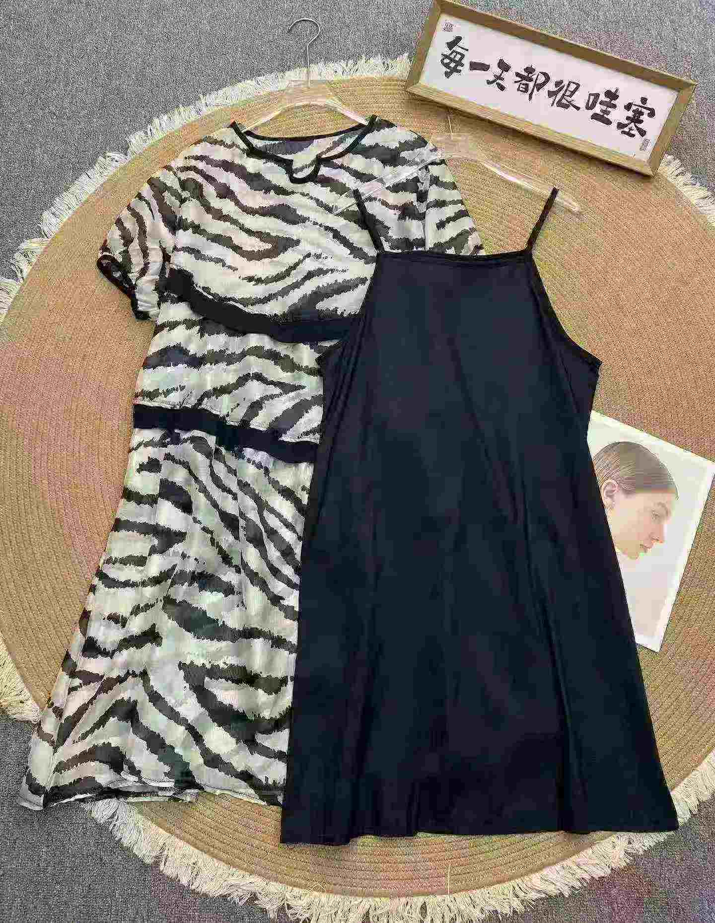 336 Pieces Leopard Print Adjustable Strap 2-Piece Dress With Pockets Sizes S-XXL - Image 1