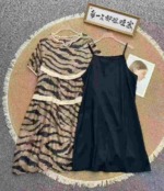 336 Pieces Leopard Print Adjustable Strap 2-Piece Dress With Pockets Sizes S-XXL - Image 9