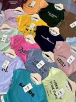 10000 Pcs Women's Fake Two-piece Colorblock High Stretch Slim Summer Short Sleeve T-shirts Stock Wholesale - Image 7