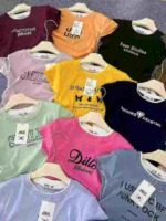 10000 Pcs Women's Fake Two-piece Colorblock High Stretch Slim Summer Short Sleeve T-shirts Stock Wholesale - Image 4