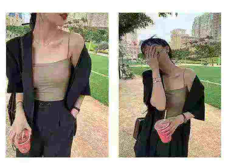 Fashion Stylish Women's Built-in Padded Bra Camisole Tank Top, 5 Colors 1-5 Sizes, Individually Packed, 520 Pieces Bulk Stock - Image 1