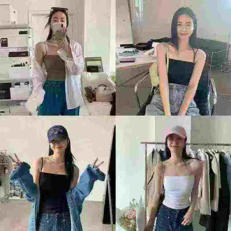 Fashion Stylish Women's Built-in Padded Bra Camisole Tank Top, 5 Colors 1-5 Sizes, Individually Packed, 520 Pieces Bulk Stock - Image 2