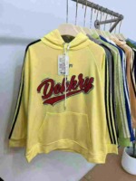 American Retro Street Style 3-Stripe Oversized Cotton Terry Unisex Hoodies 4247pcs Bulk Stock Clearance - Image 9