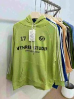 American Retro Street Style 3-Stripe Oversized Cotton Terry Unisex Hoodies 4247pcs Bulk Stock Clearance - Image 7