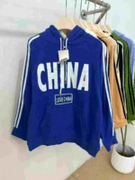 American Retro Street Style 3-Stripe Oversized Cotton Terry Unisex Hoodies 4247pcs Bulk Stock Clearance - Image 4