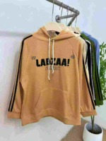 American Retro Street Style 3-Stripe Oversized Cotton Terry Unisex Hoodies 4247pcs Bulk Stock Clearance - Image 2