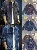 Original Designer Brand Men's Denim Shirt Jackets - Total 1436 Pieces Bulk Stock Wholesale - Image 1