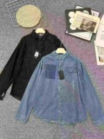 Original Designer Brand Men's Denim Shirt Jackets - Total 1436 Pieces Bulk Stock Wholesale - Image 5