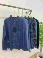 Original Designer Brand Men's Denim Shirt Jackets - Total 1436 Pieces Bulk Stock Wholesale - Image 4