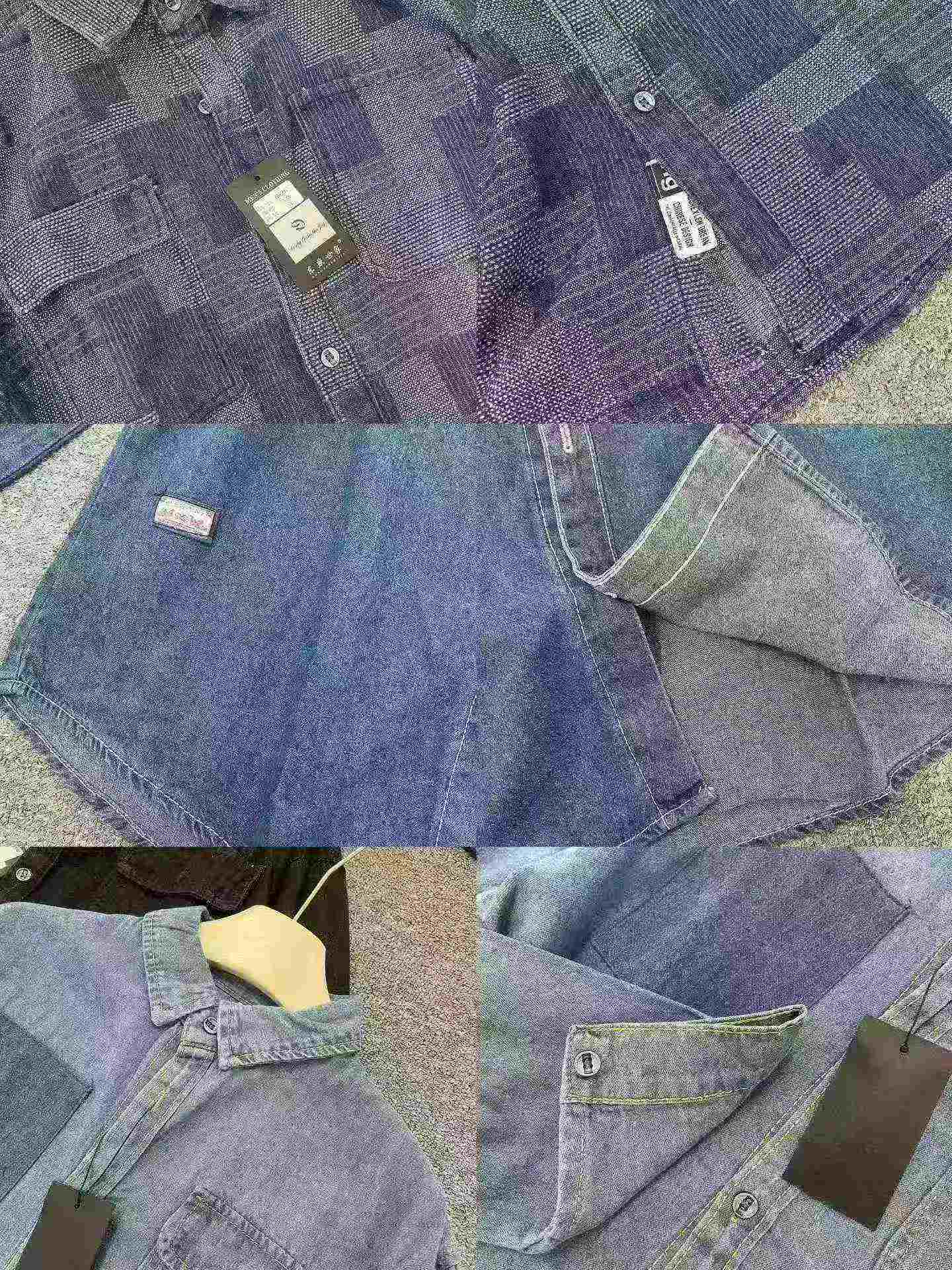 Original Designer Brand Men's Denim Shirt Jackets - Total 1436 Pieces Bulk Stock Wholesale - Image 2