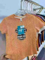 32000 Pcs Wholesale Stock Versatile Pure Cotton Women's Printed Short Sleeve T-Shirts Summer Irregular Slim Fit Tops - Image 5