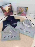 Approx 750 Pieces Clearance Stock: Spring Autumn Vintage Branded Loose Hooded Zip Up Cardigan Sweatshirts for Men Women Couples, Fleece & Non-Fleece Available - Image 5