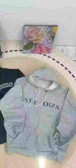 Approx 750 Pieces Clearance Stock: Spring Autumn Vintage Branded Loose Hooded Zip Up Cardigan Sweatshirts for Men Women Couples, Fleece & Non-Fleece Available - Image 4