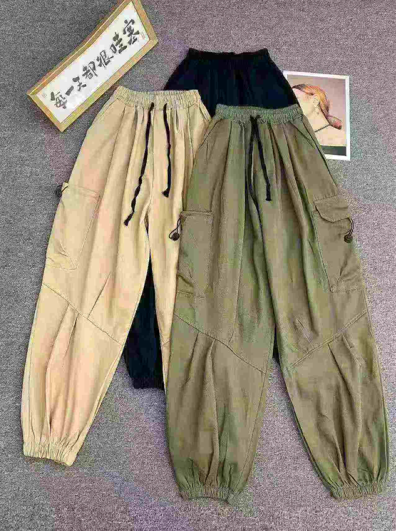 Approx 4200 Pieces Cotton Large Pocket Cargo Pants Bulk Stock - Image 1