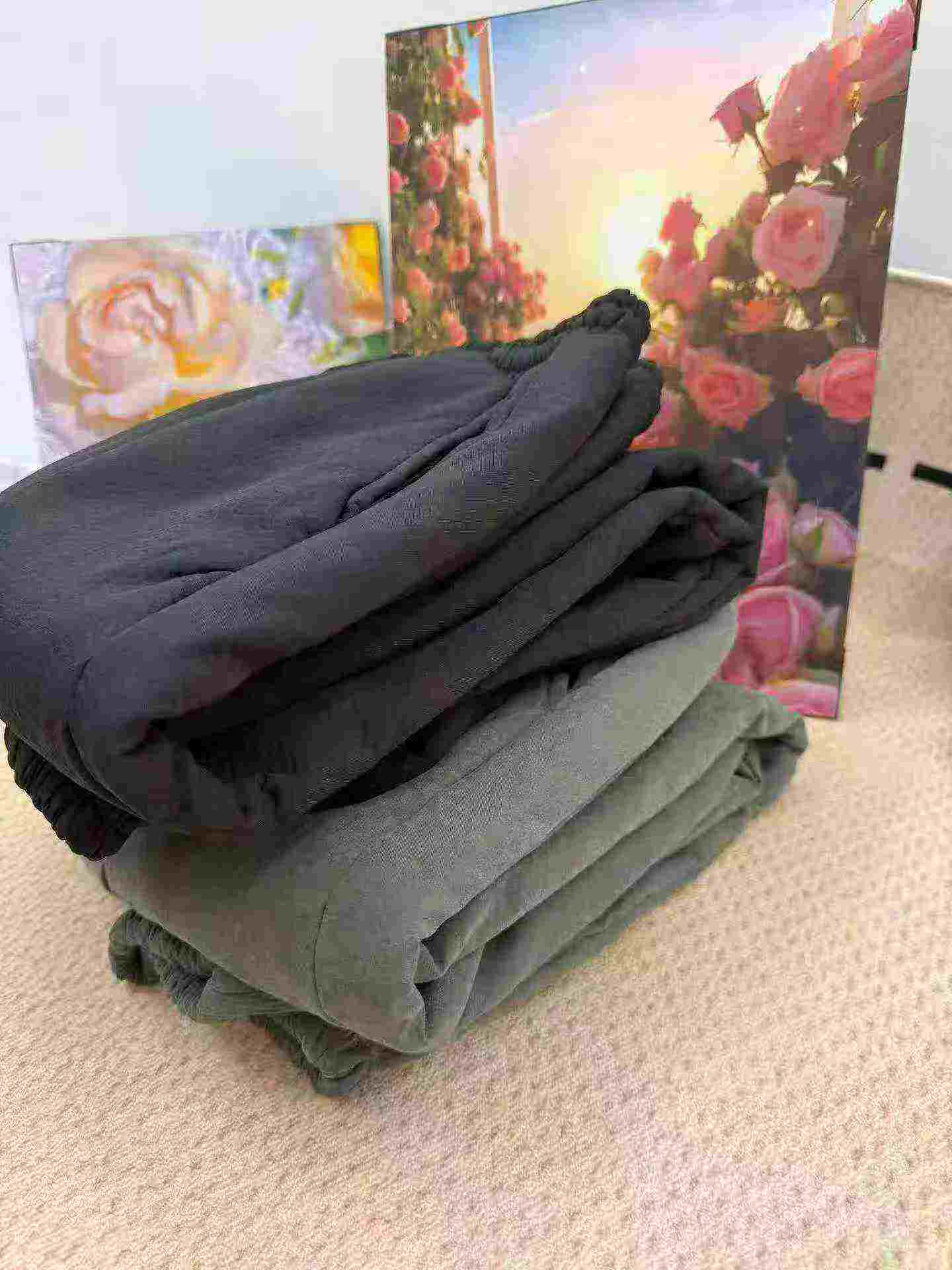 396 Pieces Unisex Thickened Sherpa Fleece Casual Winter Sweatpants Clearance Stock - Image 2