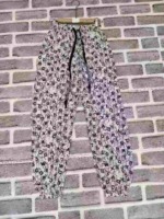 1045 Pcs Women's Summer Ice Silk Pants, Loose Dropping Elastic Ankle Casual Anti-mosquito Stock Lot Pants - Image 4