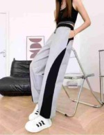 Clearance Bulk Stock: Total 196pcs Mesh Cutout Spliced Drawstring Cuffed Casual Pants, 146pcs Cutout Style White With Lining - Image 8