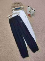 Clearance Bulk Stock: Total 196pcs Mesh Cutout Spliced Drawstring Cuffed Casual Pants, 146pcs Cutout Style White With Lining - Image 7