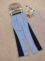 Clearance Bulk Stock: Total 196pcs Mesh Cutout Spliced Drawstring Cuffed Casual Pants, 146pcs Cutout Style White With Lining - Image 6